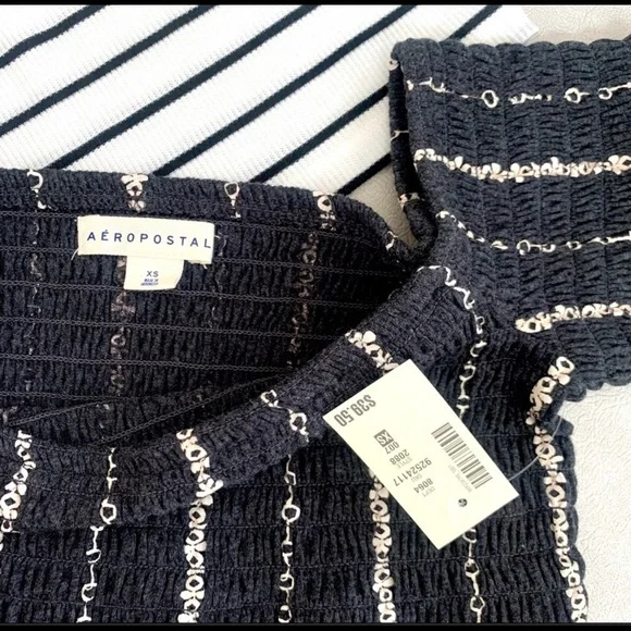 NEW! 2 Aeropostale Summer Tops floral ruffle tunics - Picture 3 of 3